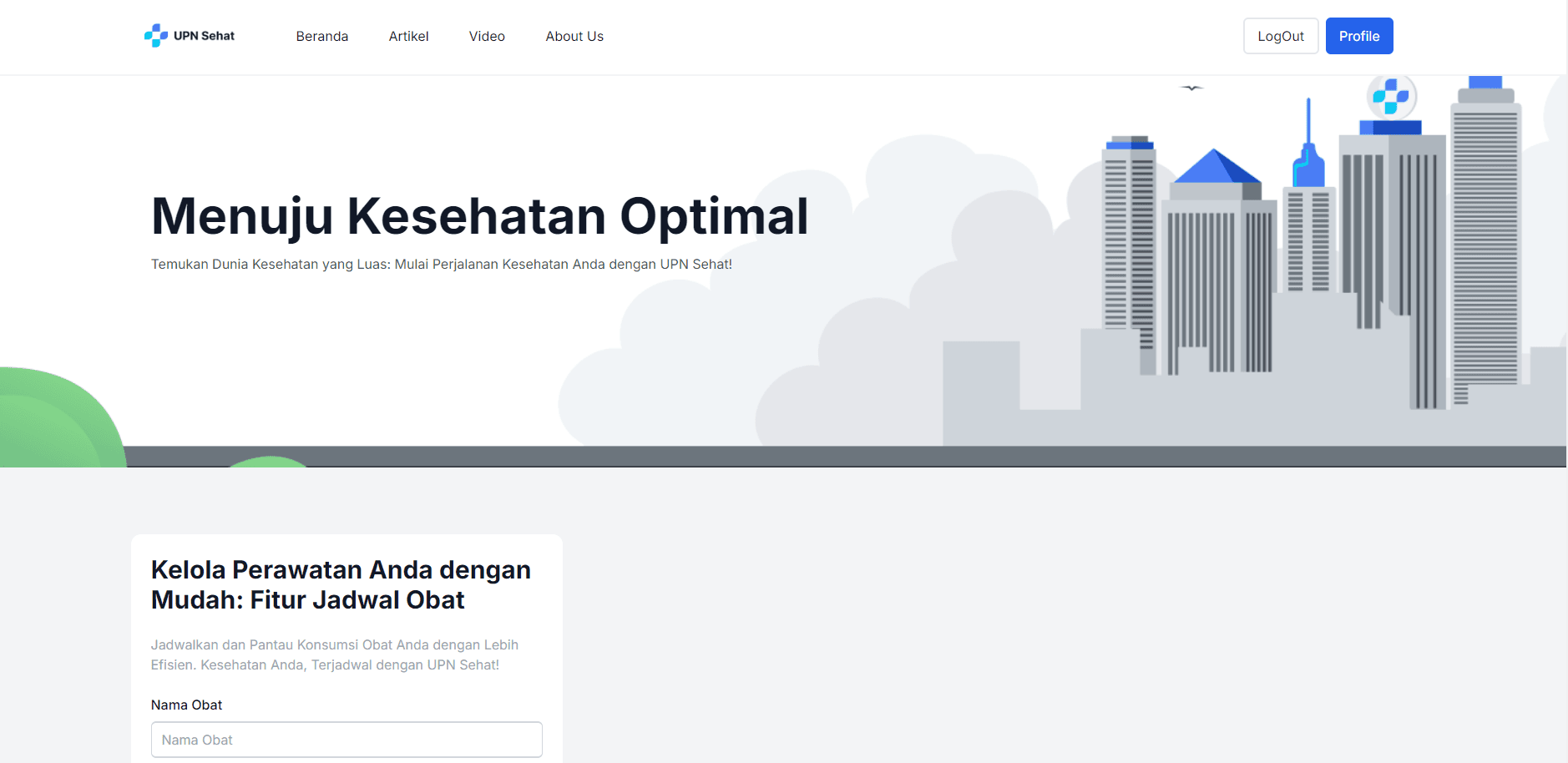 Website UPN Sehat